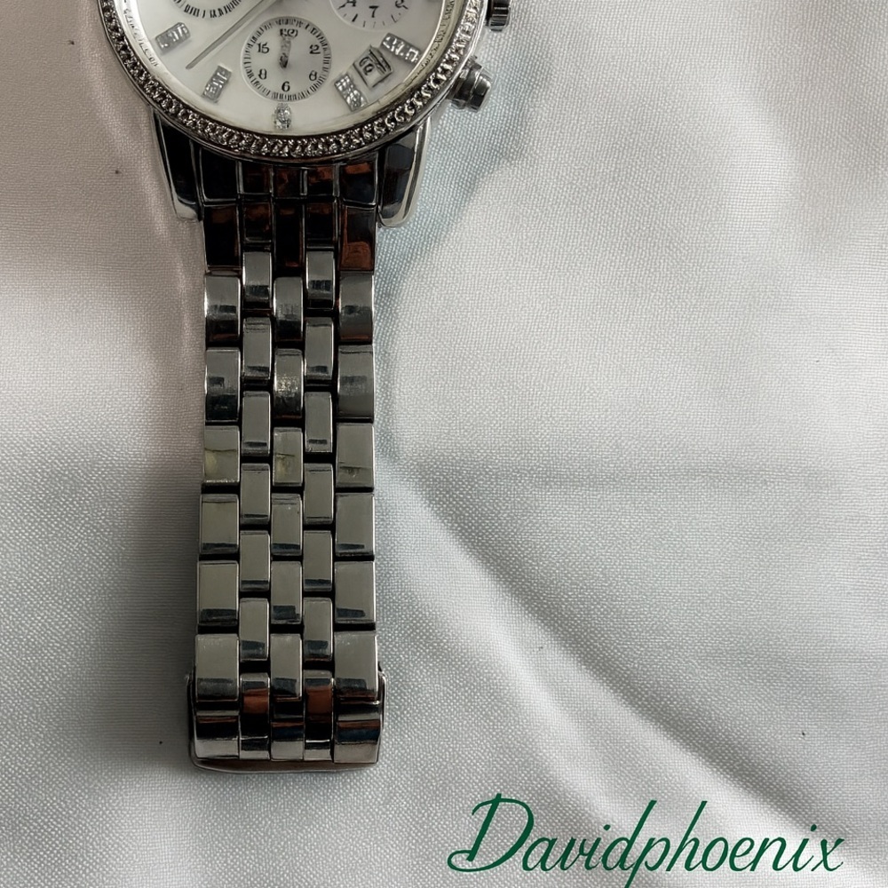 Michael Kors Silver Chronograph Watch - Picture 5 of 7